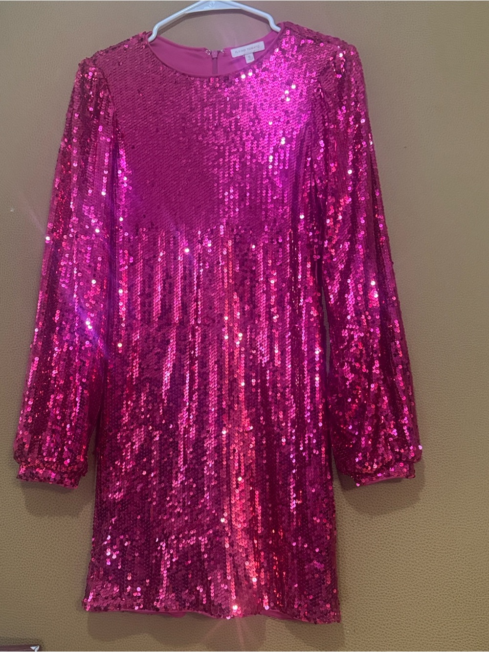 Flying Tomato Hot Pink Sequin Mini Dress